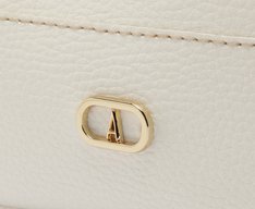 Bolsa Tote Média Com Necessaire Bicolor Branca