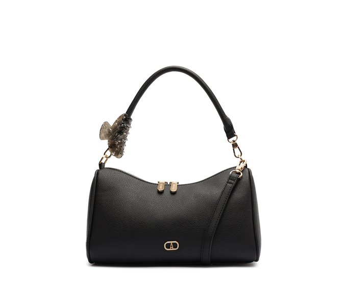 Bolsa Tiracolo Média Presilha Preta