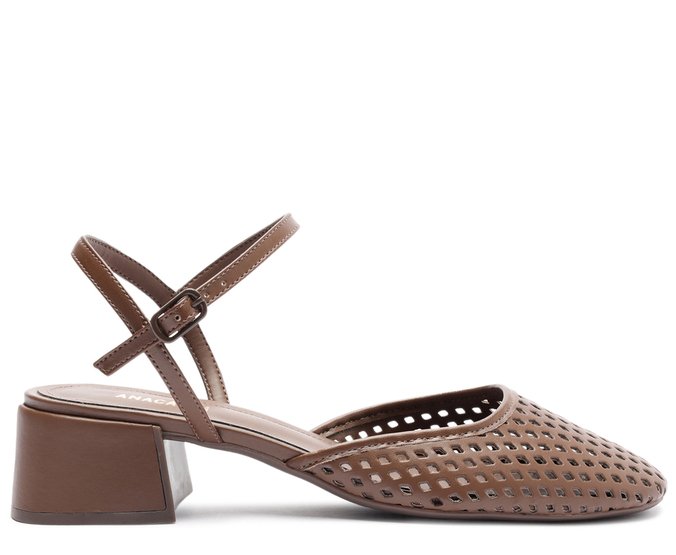 Sapatilha Slingback Ana Marrom