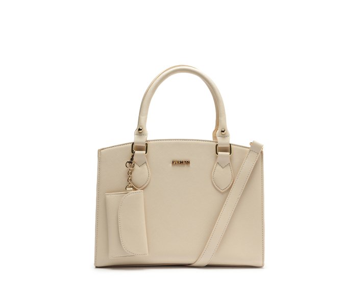 Bolsa Tote Média Essencial Com Pouch Branca