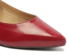 Sapatilha Slingback Bico Fino Vermelho