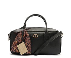 Bolsa Tote Média Lenço Preta