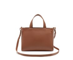 Bolsa Tote Média Com Porta-Cartão Marrom