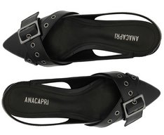 Sapatilha Slingback Mônica Preta