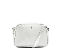 Bolsa Tiracolo Pequena Prata Glam
