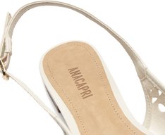 Sapatilha Slingback Perfuros Branca