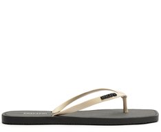 Chinelo de Dedo Bico Quadrado Preto