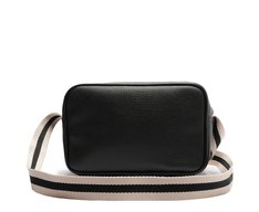 Bolsa Tiracolo Média Bolso Frontal Preta