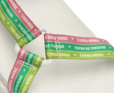Sandália Papete Multicolor e Branca Guaraná