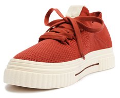 Tênis Knit Sola Alta New Alê Vermelho