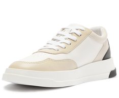 Tênis Branco Detalhamento Nude e Preto Louise