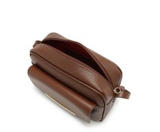 Bolsa Tiracolo Média Com Bolso Valentina Marrom