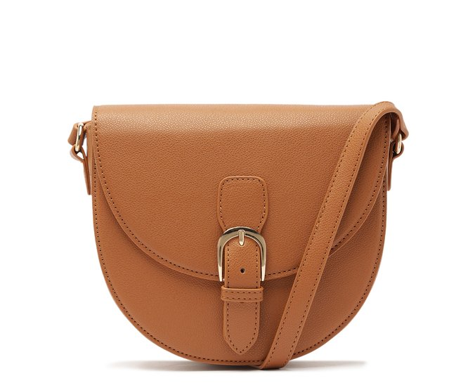 Bolsa Tiracolo Média Saddlebag Marrom