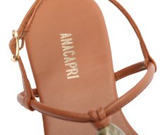 Rasteira Slim Pedrarias Marrom Cinnamon