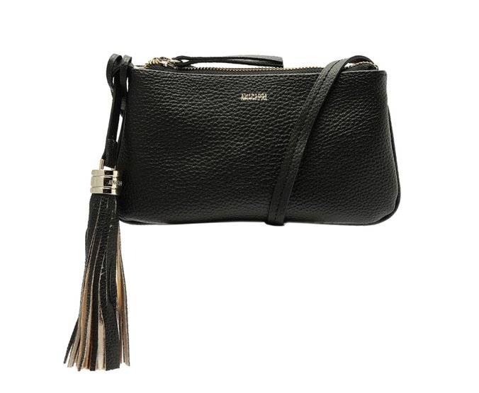 Bolsa Tiracolo Média Tassel Charme Preta