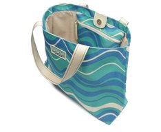 Bolsa Shopping Grande Ondas Sundown Azul
