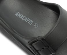 Chinelo Birken Preto Fivela Injetado Eva