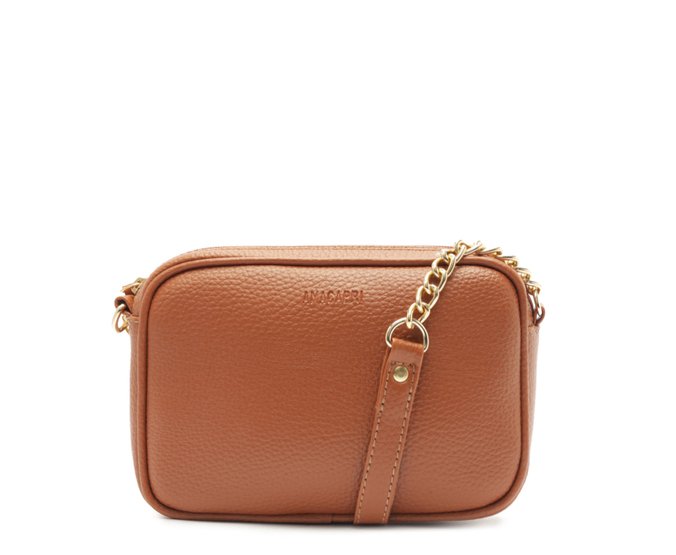 Bolsa Tiracolo Pequena Essencial Marrom