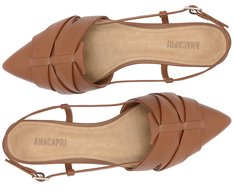 Sapatilha Slingback Trama Marrom