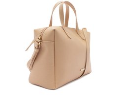 Bolsa Tote Média Maxxi Arredondada Bege