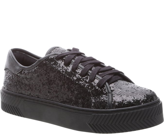 tenis preto feminino com glitter