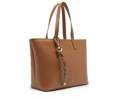 Bolsa Shopping Grande Cordão Entrelaçado Marrom
