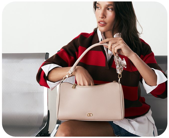 Bolsa Tiracolo Média Presilha Cinza