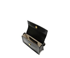 Bolsa Tiracolo Pequena Estruturada Preta