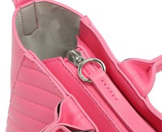 Bolsa Tote Média Texturizada Rosa