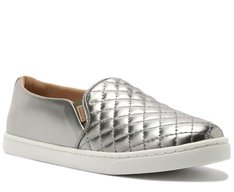 Tênis Slip On Matelassê Prateado