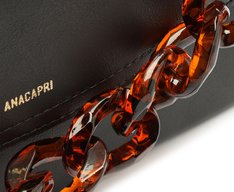 Bolsa Tiracolo Média Corrente Acrílica Onça Preta