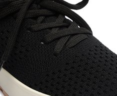 Tênis de Amarrar Knit Preto Lavínia