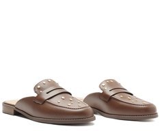Mule Pala Tachas Marrom