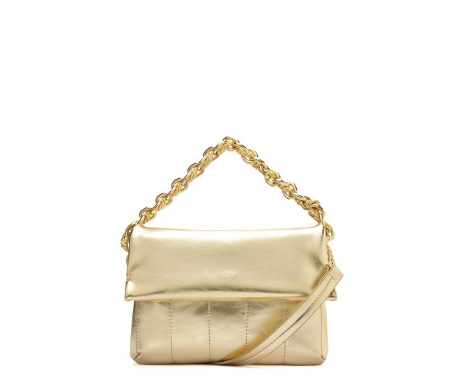 Bolsa Tiracolo Pequena Cordão Dourada