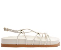 Papete Gladiadora Tachas Branca