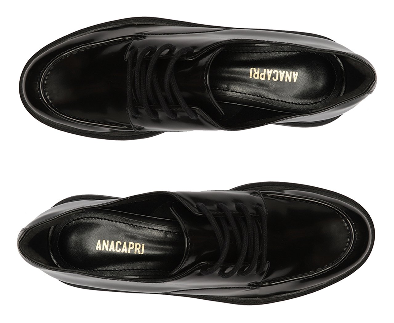 Sapato Oxford Preto Verniz Anacapri