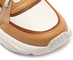 Tênis Sporty Multineutro Branco Detalhe Marrom