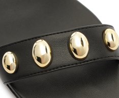 Rasteira Maxi Tachas Preta