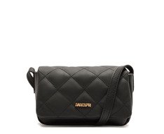 Bolsa Tiracolo Pequena Matelassê Triangular Envelope Preta