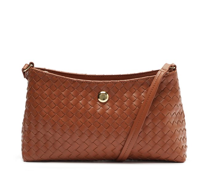 Bolsa Tiracolo Média Metalassê Marrom