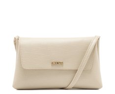 Crossbody Cinza Aba Retangular Média