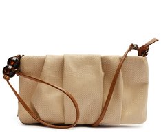 Crossbody Nude Palha Slouch Pequena