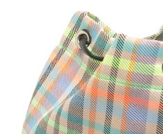 Mochila Média Xadrez Azul