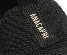 Tênis Slip On Monocolor Elástico Preto