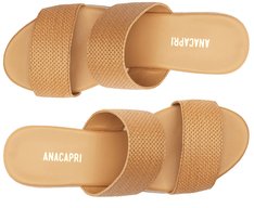 Sandália Plataforma Natural Nude Duas Tiras
