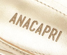 Sapatilha Slingback Bico Quadrado Bridão Dourada