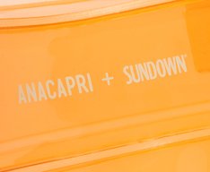 Bolsa Shopping Grande Translúcida Sundown Laranja