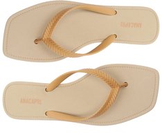 Chinelo De Dedo Palha Injetado Bege