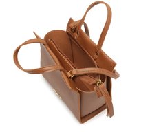 Bolsa Tote Pequena Velvet Marrom