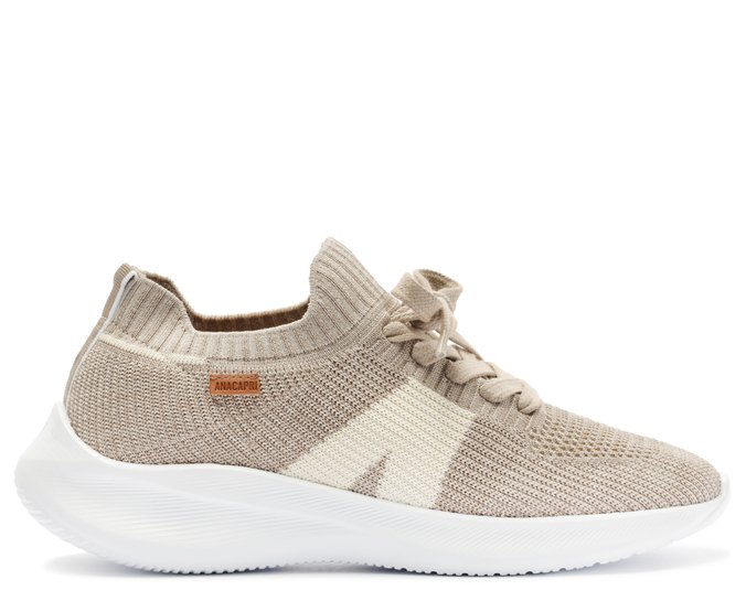 Tênis Knit Sporty New Ana Cinza | Anacapri